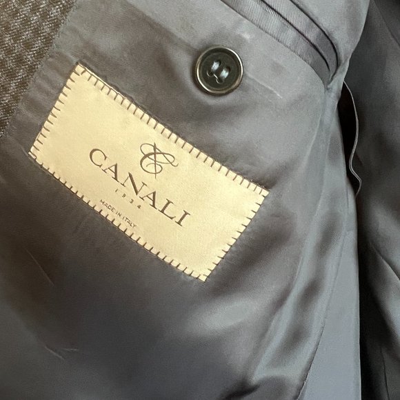 Canali Wool Sport Coat Beautiful Plaid Regular Fit Size US 40 - Picture 4 of 13
